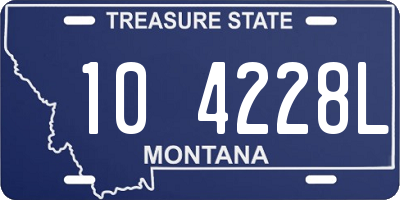 MT license plate 104228L