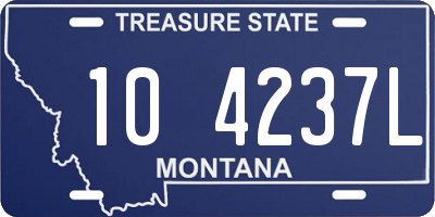 MT license plate 104237L