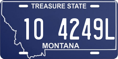 MT license plate 104249L