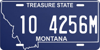 MT license plate 104256M