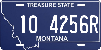 MT license plate 104256R