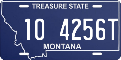 MT license plate 104256T