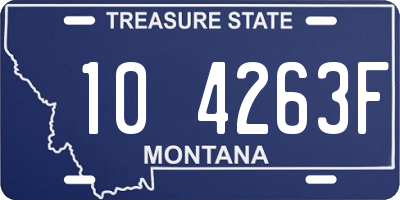 MT license plate 104263F