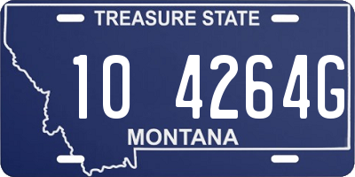 MT license plate 104264G