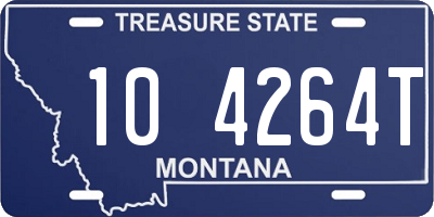 MT license plate 104264T