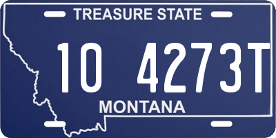 MT license plate 104273T