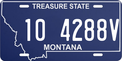 MT license plate 104288V