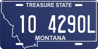 MT license plate 104290L