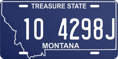 MT license plate 104298J