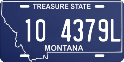 MT license plate 104379L