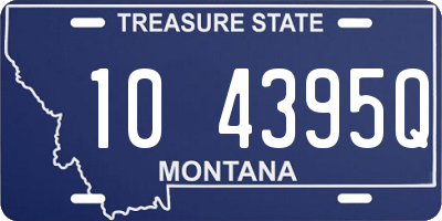 MT license plate 104395Q