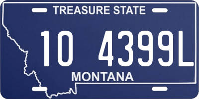 MT license plate 104399L