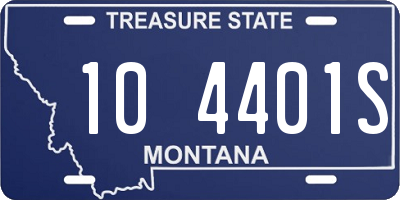 MT license plate 104401S