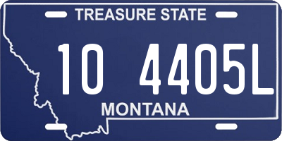 MT license plate 104405L