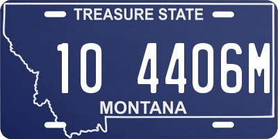 MT license plate 104406M