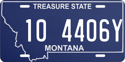 MT license plate 104406Y