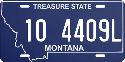 MT license plate 104409L