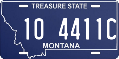 MT license plate 104411C