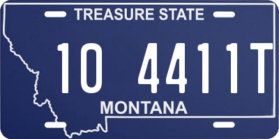 MT license plate 104411T