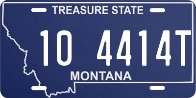 MT license plate 104414T