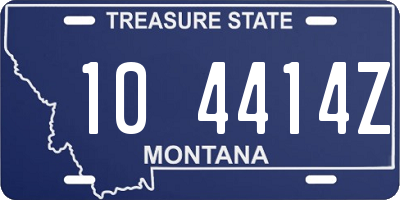 MT license plate 104414Z