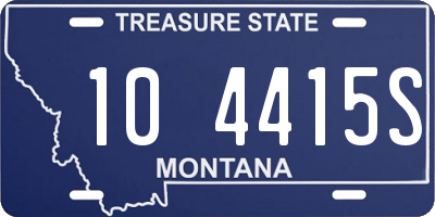 MT license plate 104415S