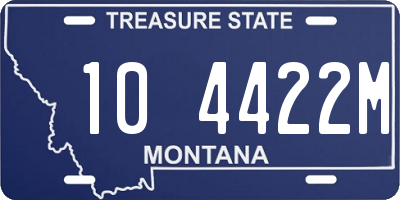 MT license plate 104422M