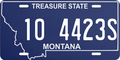 MT license plate 104423S