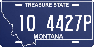 MT license plate 104427P