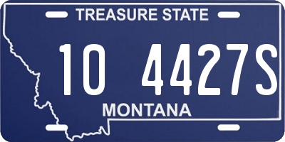 MT license plate 104427S