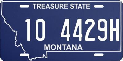 MT license plate 104429H