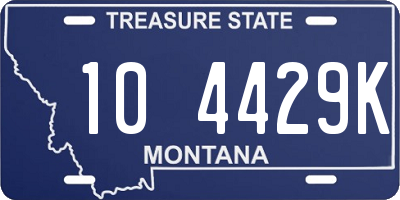 MT license plate 104429K