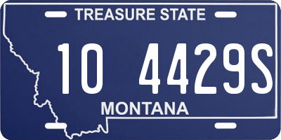 MT license plate 104429S