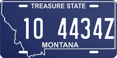 MT license plate 104434Z