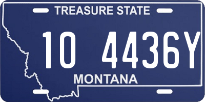 MT license plate 104436Y