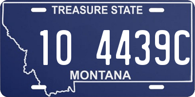 MT license plate 104439C