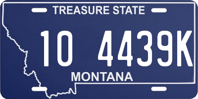 MT license plate 104439K