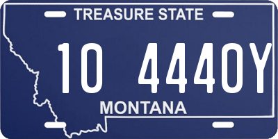 MT license plate 104440Y