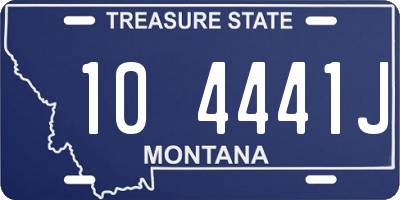 MT license plate 104441J