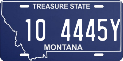 MT license plate 104445Y