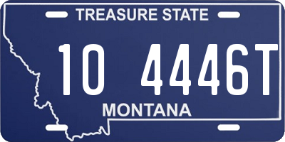 MT license plate 104446T