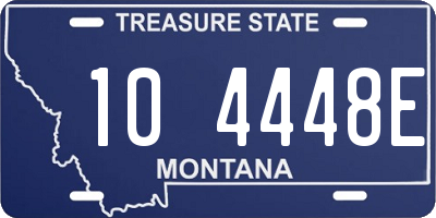 MT license plate 104448E