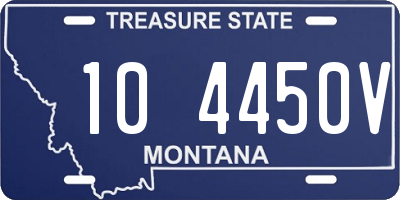 MT license plate 104450V