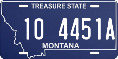 MT license plate 104451A