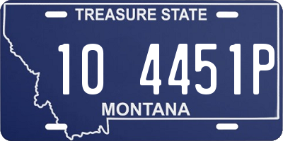 MT license plate 104451P