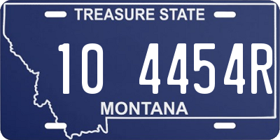 MT license plate 104454R