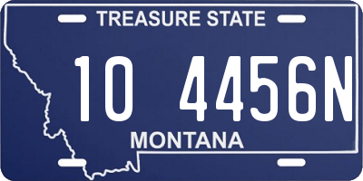 MT license plate 104456N