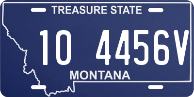 MT license plate 104456V