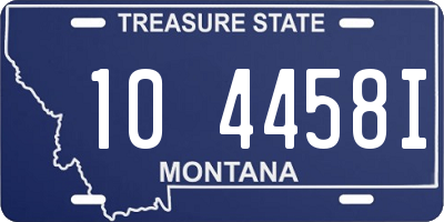 MT license plate 104458I