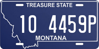 MT license plate 104459P